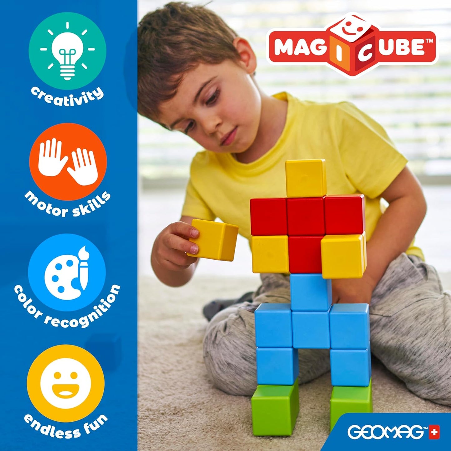 Montessori magic cubes - magnetic building blocks