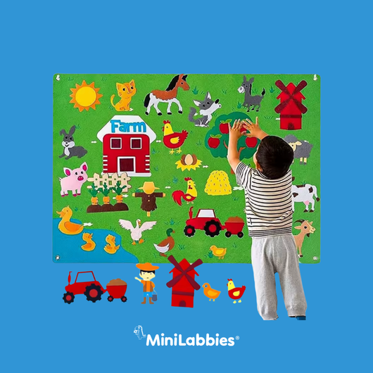 The Minifarm - felt farm board