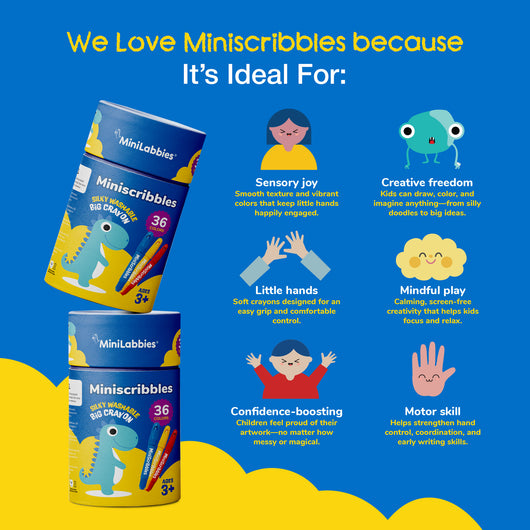 Miniscribbles - Silky Washable Crayons