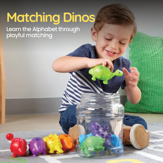 Matching Dinos - Montessori Alphabet Learning Toy